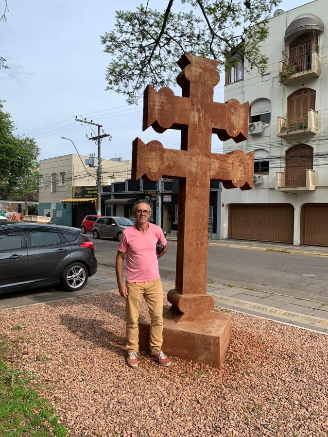 Odenir Desordi O Gringo um dos primeiros colaboradores responsável pelo concreto da Cruz Missioneira 🙏🙏 eterno agradecimento